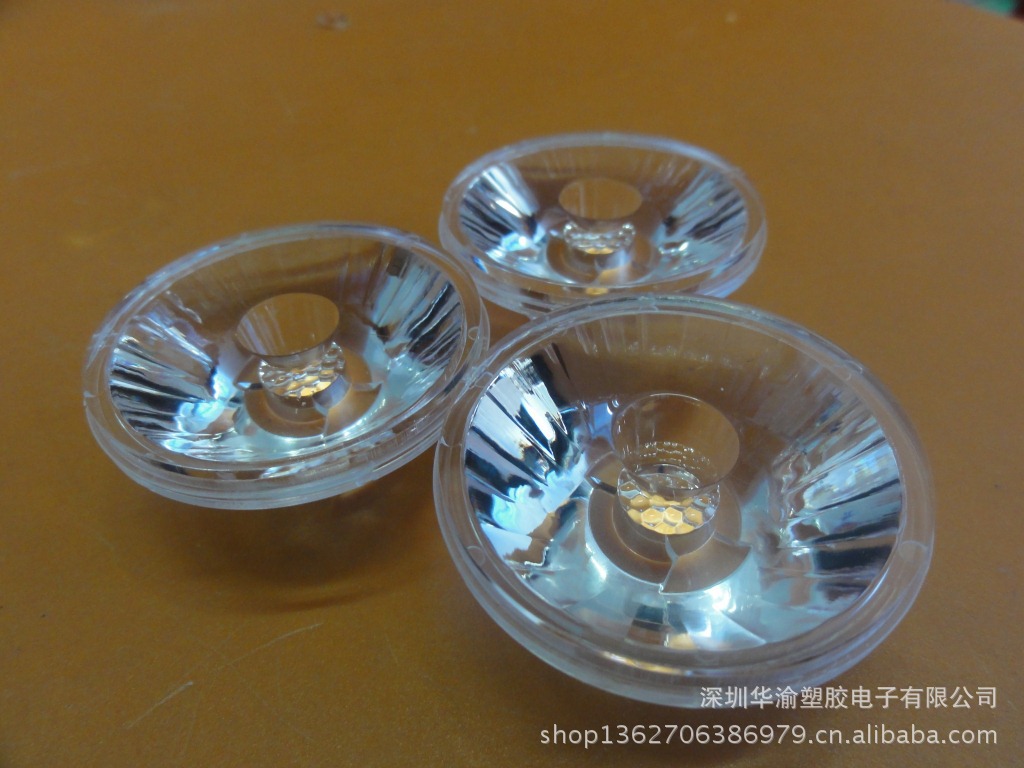 【LED射灯玻璃透镜,平面透镜,光学透镜,LED透镜,照明透镜】价格,厂家,图片,塑料零件,深圳市华渝塑胶电子-